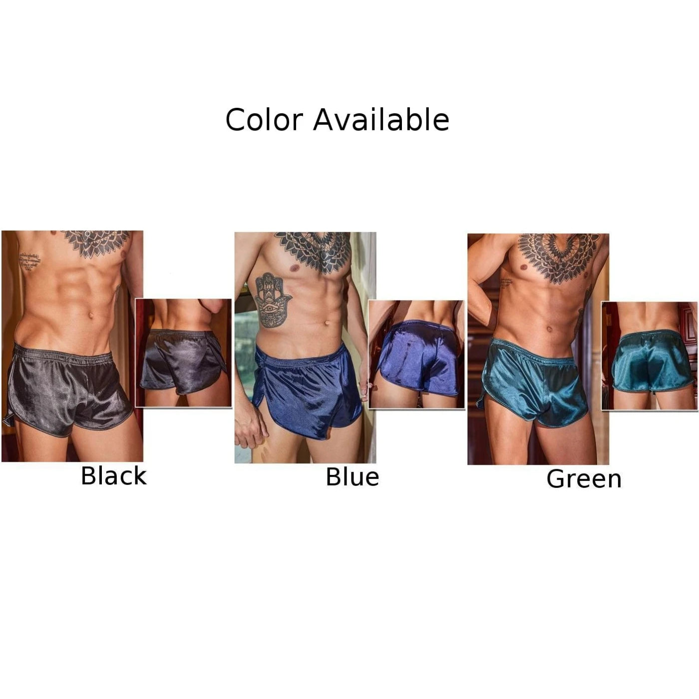 Men's Low Waist Boxer Briefs Sleep Bottoms