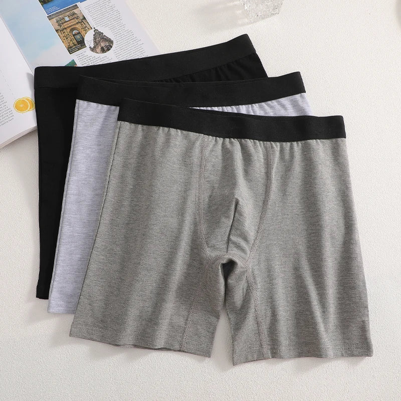 Men's Boxer Shorts Solid Cotton Elastane Underwear