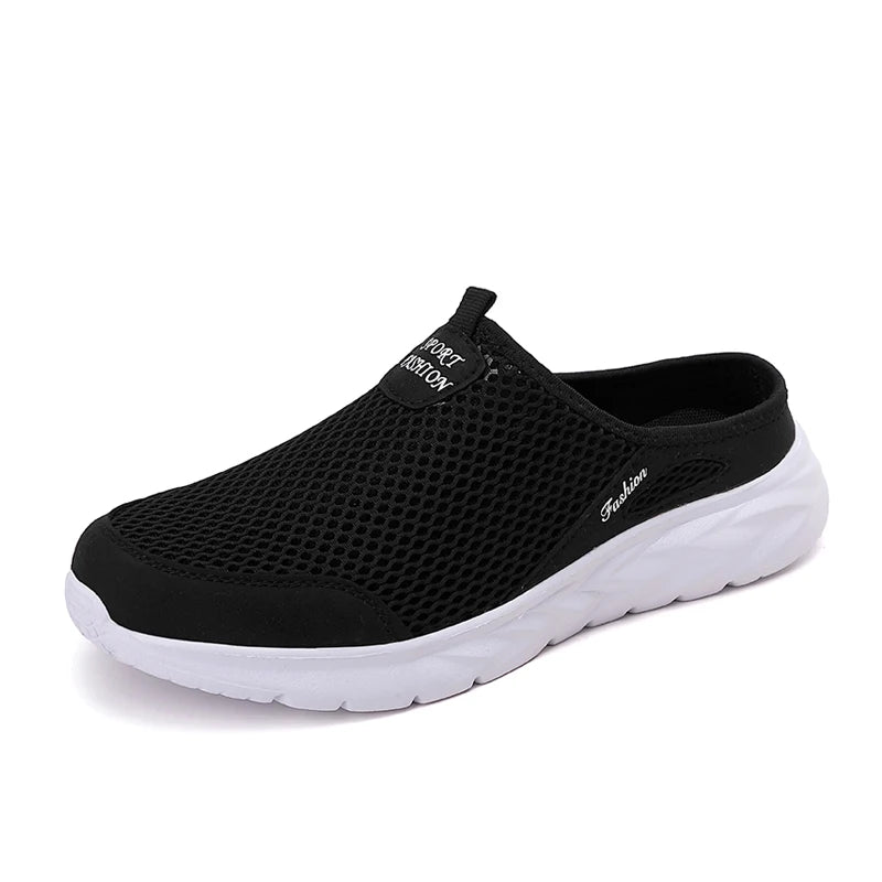 Men's Summer Breathable Mesh Casual Half Slippers
