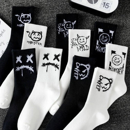 Men's Casual Crew Socks 10 Pairs Polyester