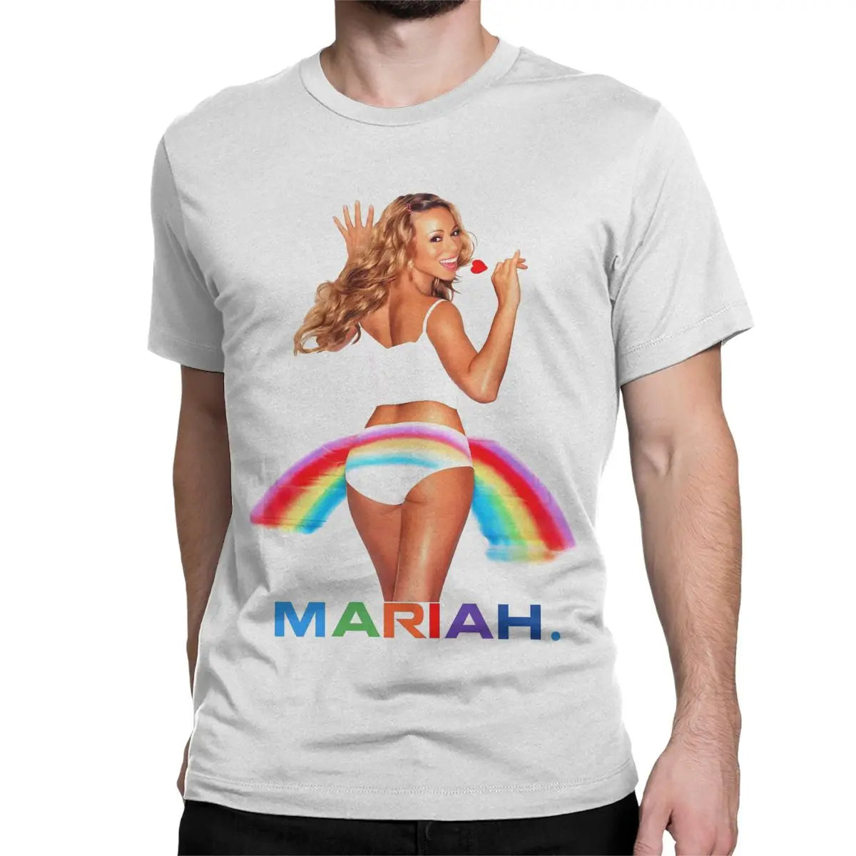 Mariah Carey Creative 100% Cotton Crew Neck Short Sleeve T-Shirts for Men Women