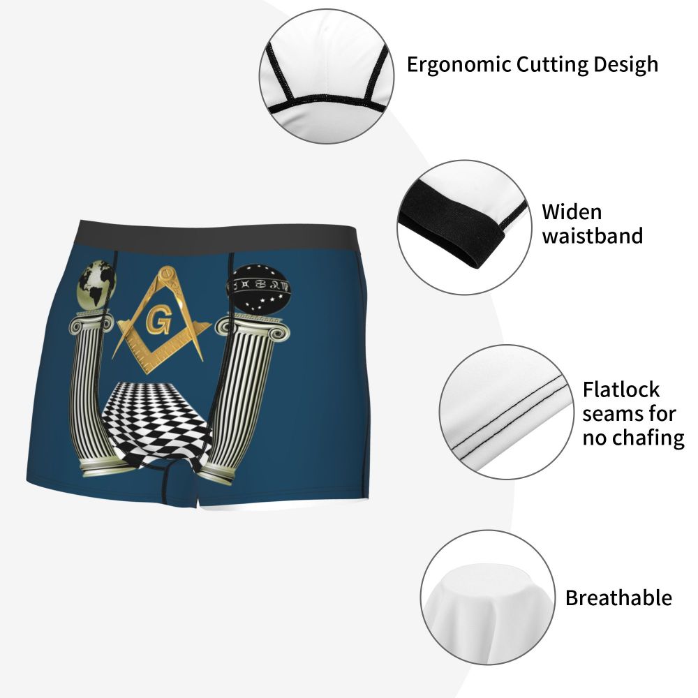 Breathable Gaianata Gemogoro Ghidra Masonic Freemason Briefs
