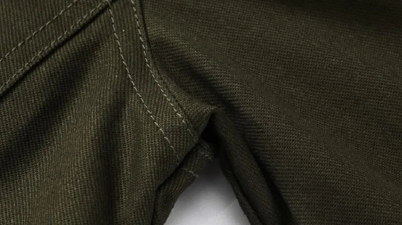 Bomber Jacket Spring Autumn Men Fashion Casual Multi Pocket Jacket 6XL