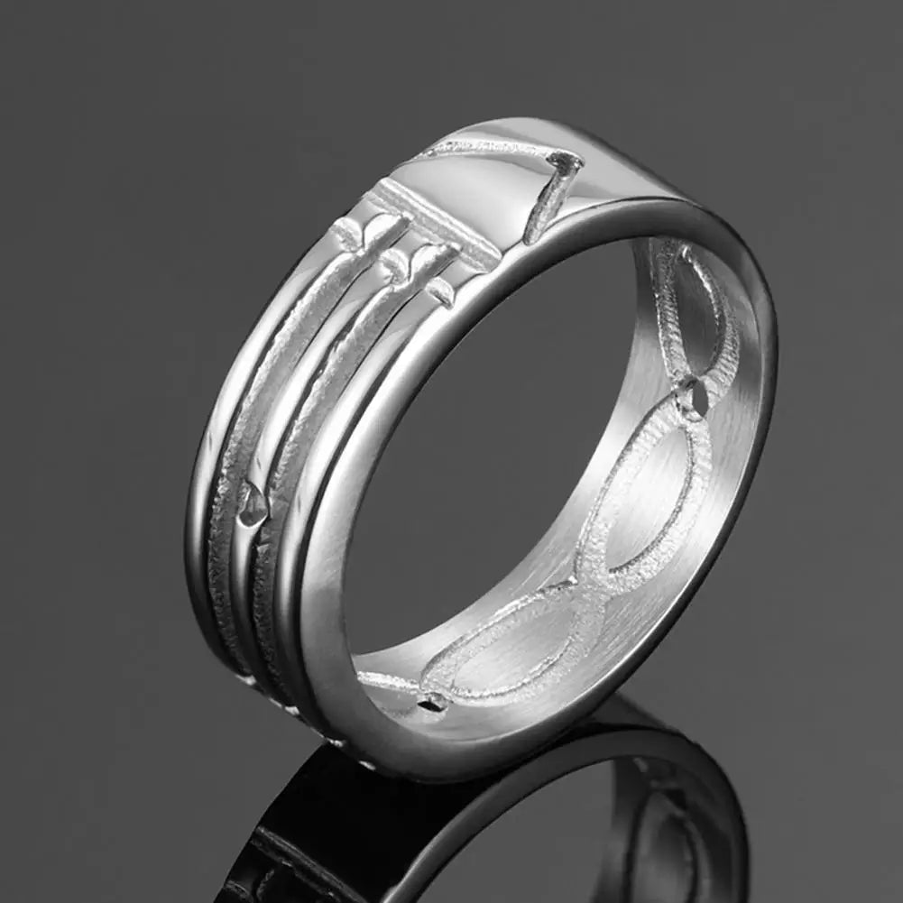 Men Fashion Ring Alloy Male Finger Ring Gift