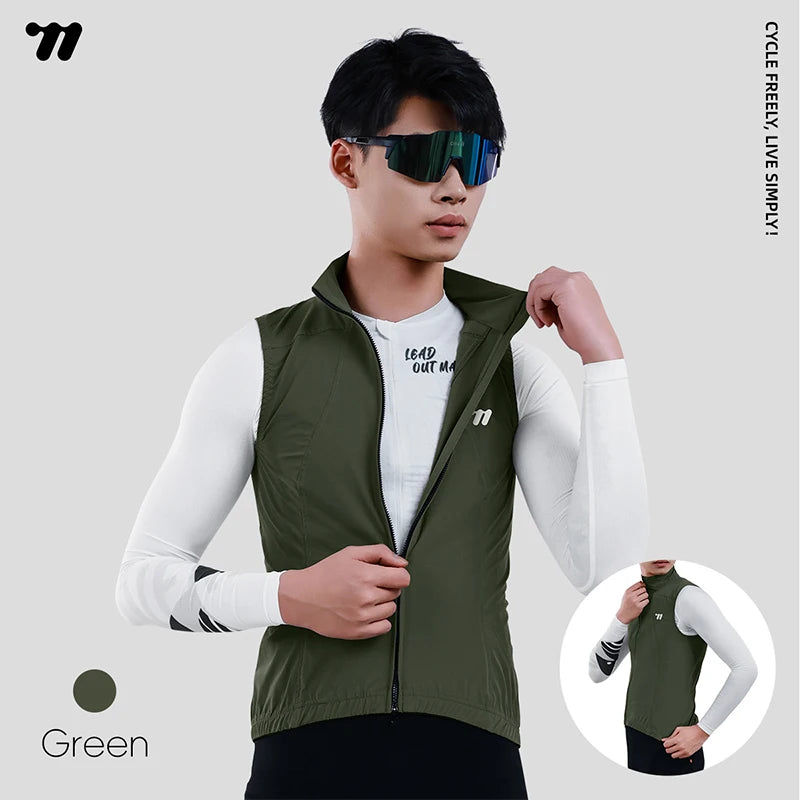 West Biking Men's Cycling Vest Windbreaker Lightweight