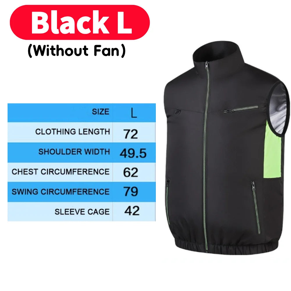 Cooling Vest Breathable Polyester Fan Vest for Hot Weather