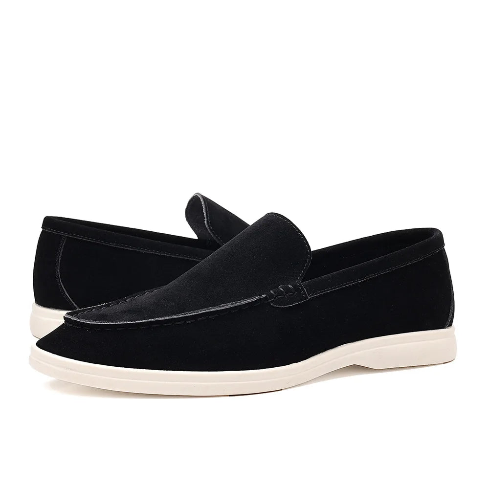 Men's Suede Leather Moccasin Loafers for Formal Occasions
