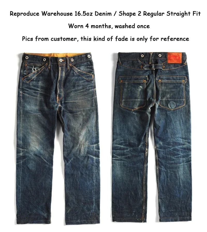 Red Tornado Men's Blacksmith Jeans Slim Denim Back-Buckle Pants