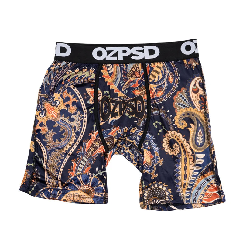 OZPSD Brand 1Pcs Men Underwear Boxers Breathable Swimming Sexy Man Underpants S-2XL Men's