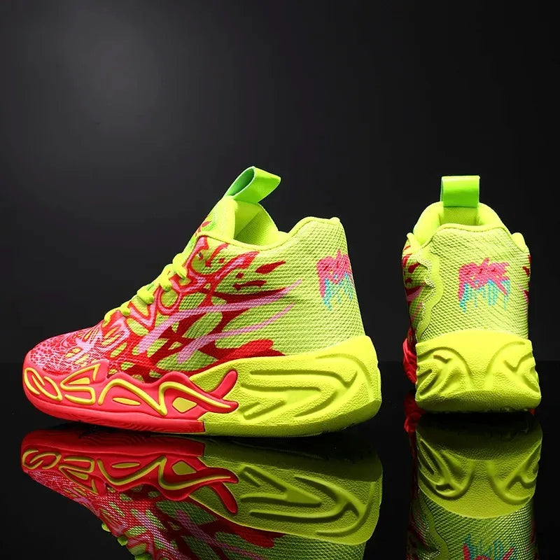 Men's Breathable Mesh Basketball Sneakers for Sports