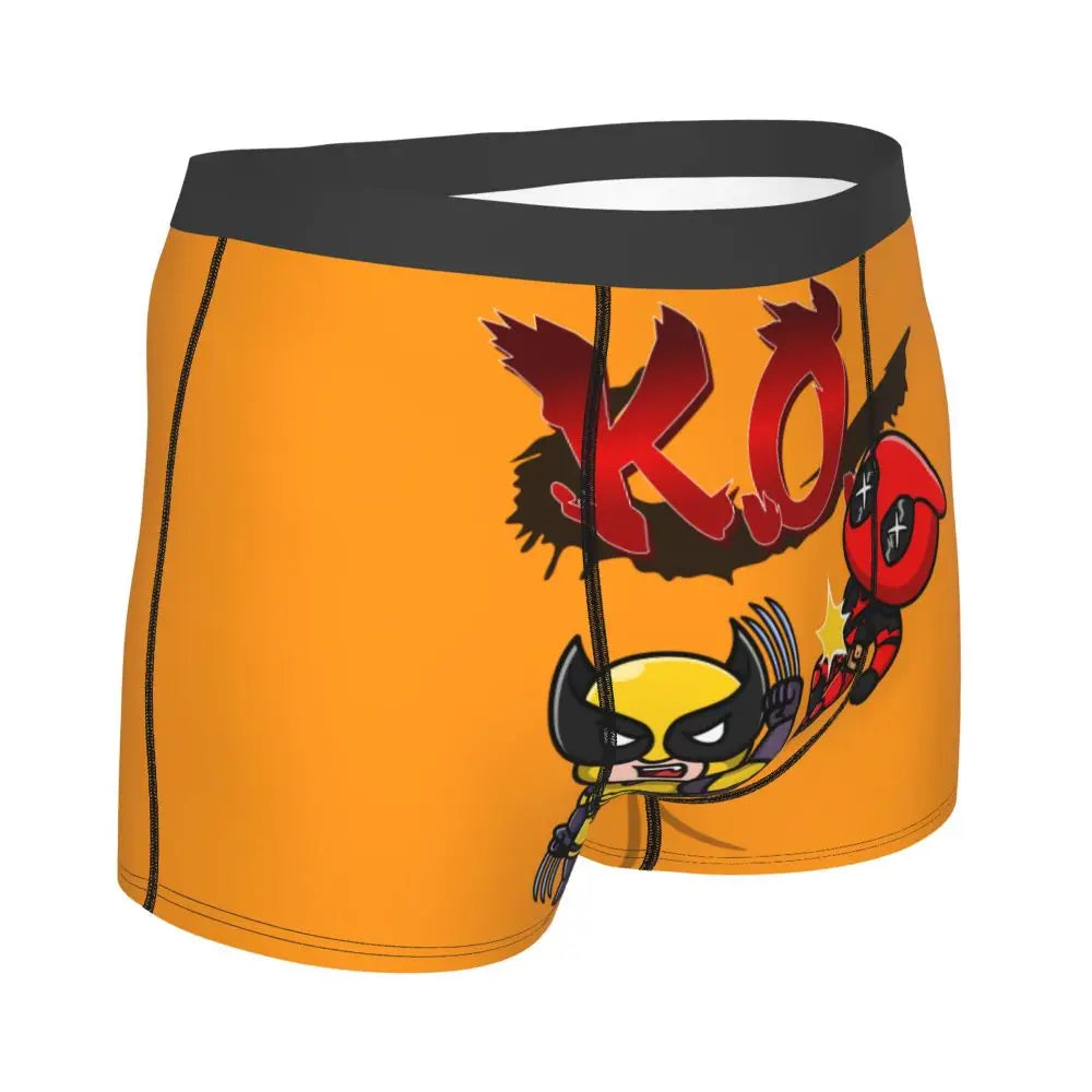 Deadpool Boxer Shorts for Men - Lycra Polyester Blend
