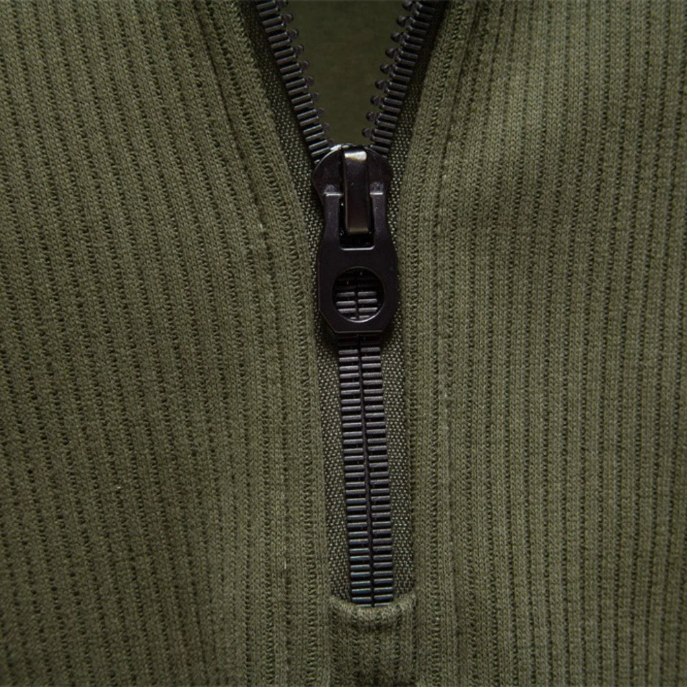 Men's Winter Thermal Cotton Zipper Sweater