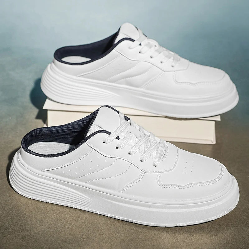 Men's Casual PU Slippers for Outdoor Use