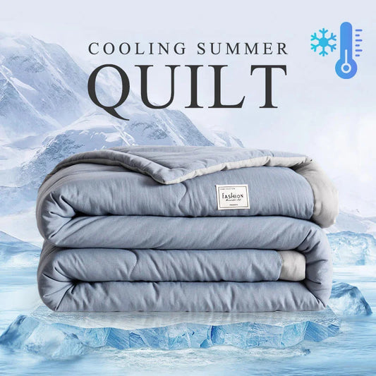 Japanese Cotton Quilted Summer Quilt Lightweight Solid Color