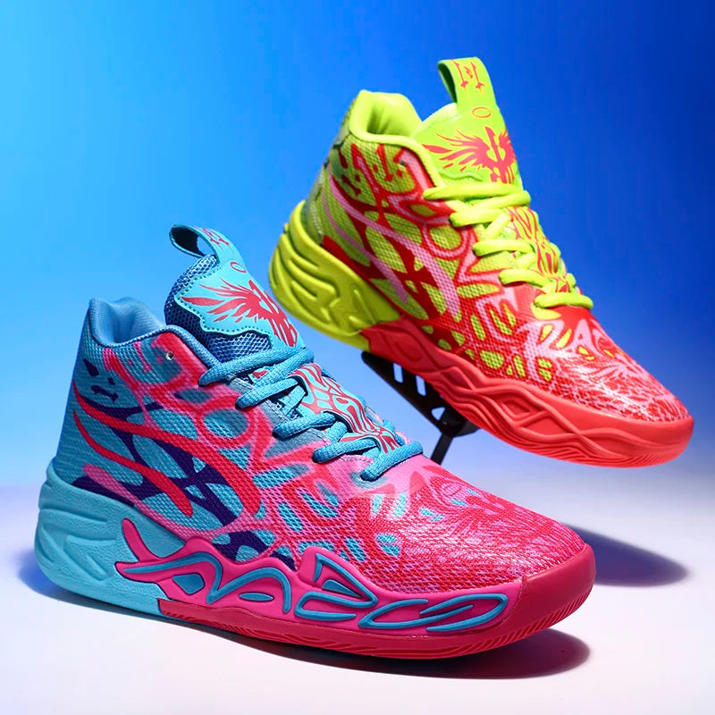Men's Breathable Mesh Basketball Sneakers for Sports
