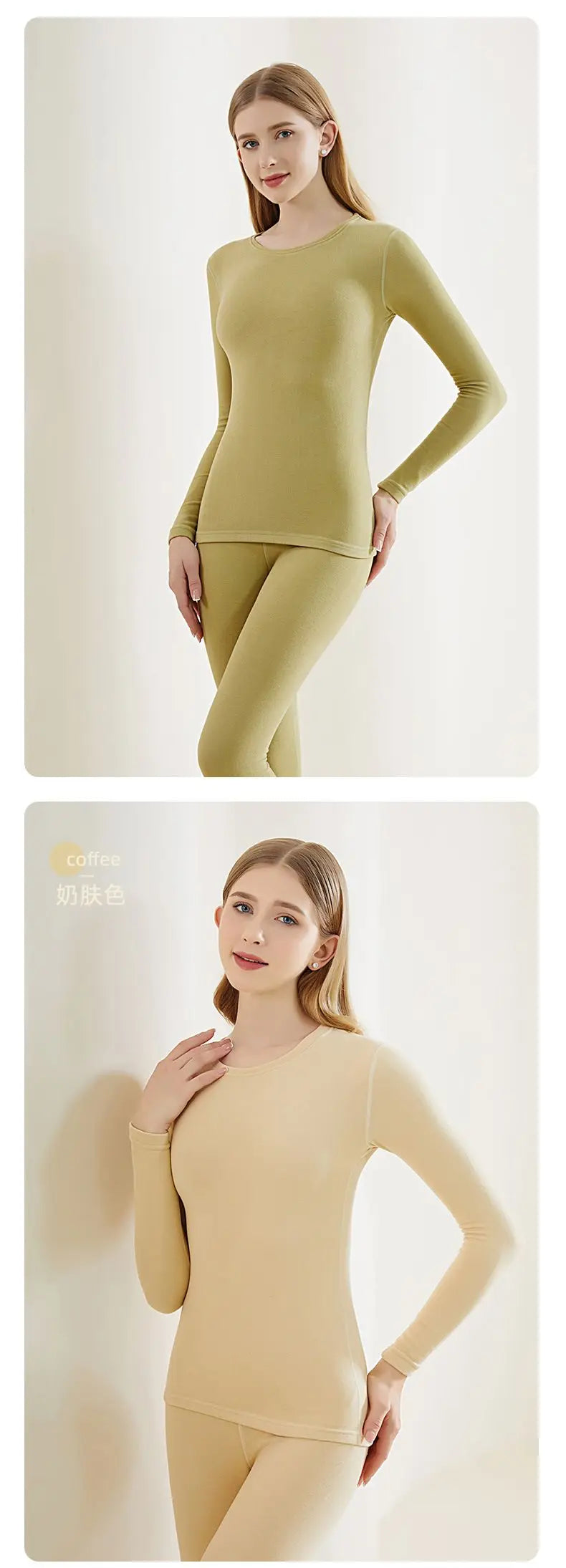 Thermal Underwear For Women + Men Winter Clothes Wool And Silk Two Piece Sets Thermos Clothing