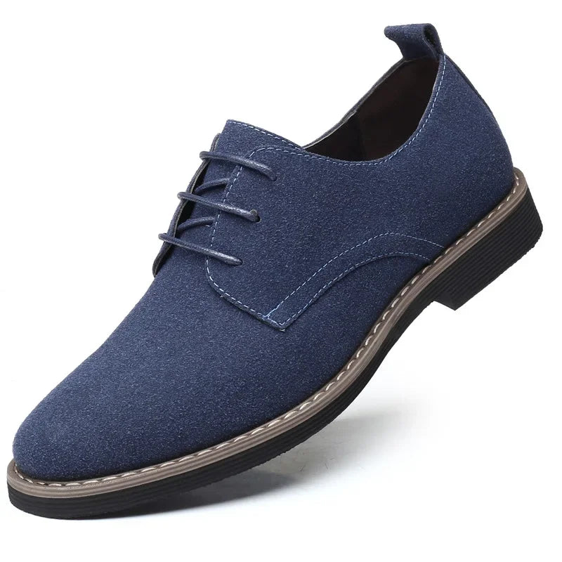 Men's Casual Dress Shoes in Black Oxford Fabric