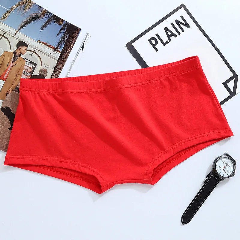 Men's Solid Cotton Boxer Shorts