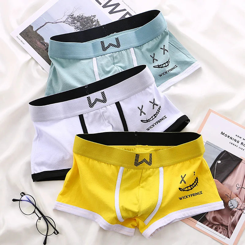 Men's Cotton Boxer Shorts 3pcs Set