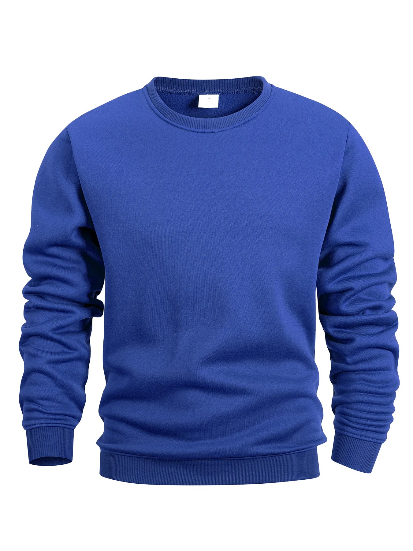 Men's Crew Neck Sweatshirts in Solid Color Man Sportswear