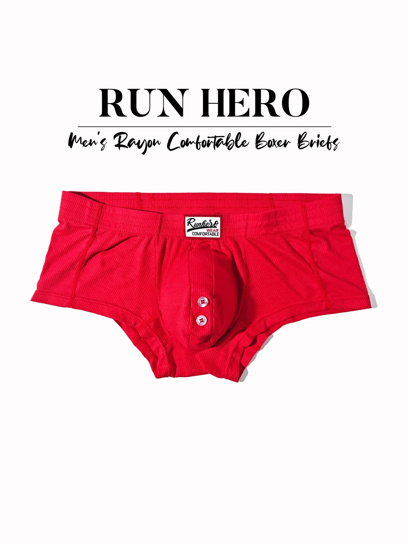 Men's Boxer Shorts Low-Waist Underwear U Convex Pouch
