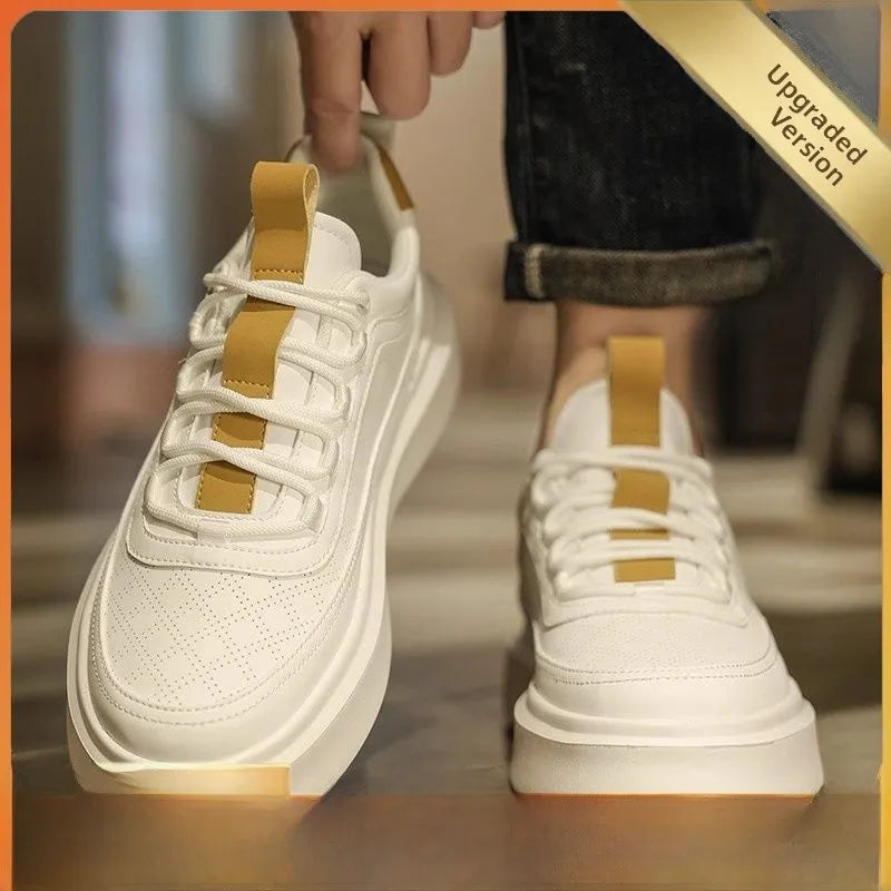 Men's White Breathable Casual Sports Shoes