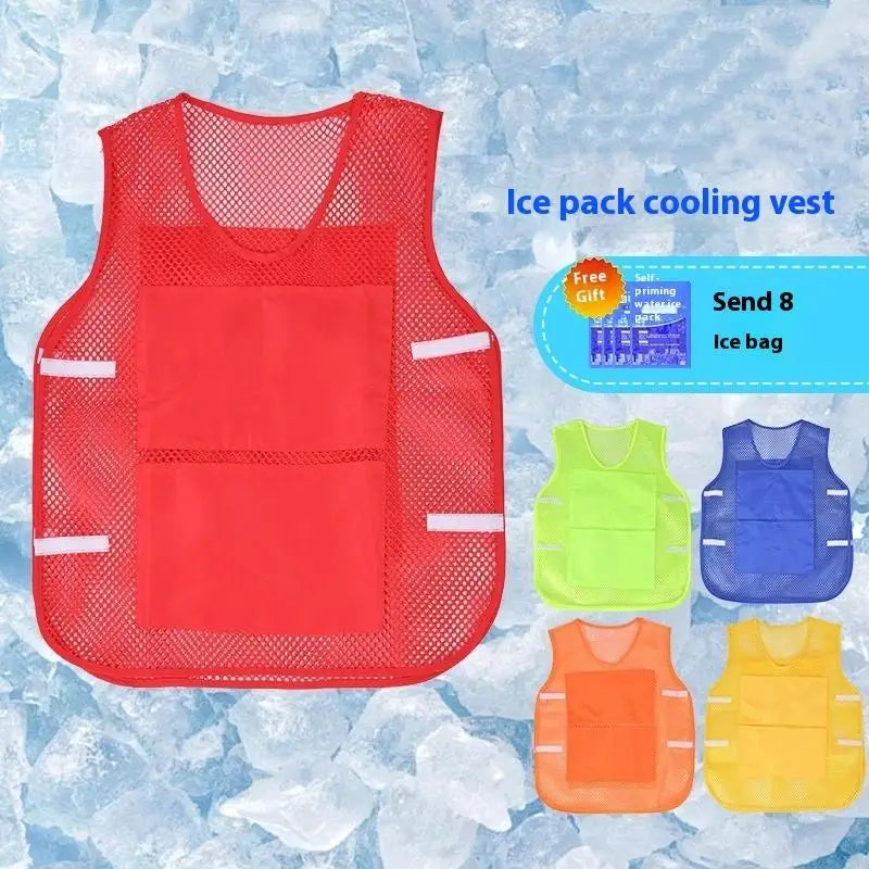 Summer Cooling Vest with Ice Bag Water Cooling System