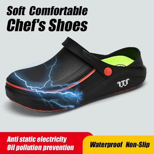 JKPUDUN Fashion Men Sandals Waterproof Garden Clogs