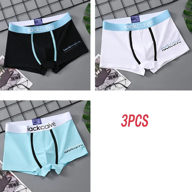 Men's Cotton Boxer Shorts 3Pcs Set M-3XL