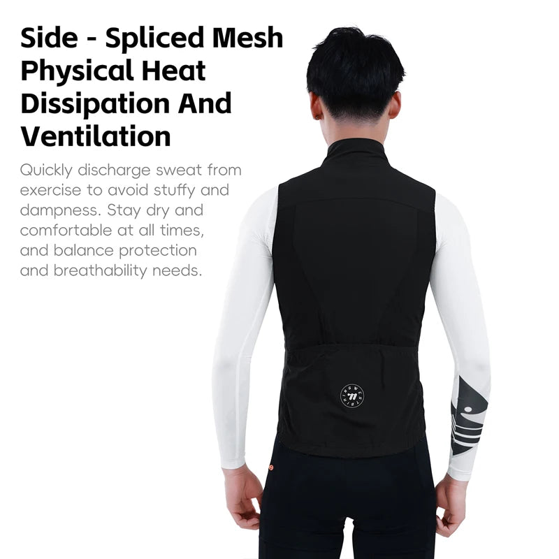 West Biking Men's Cycling Vest Windbreaker Lightweight