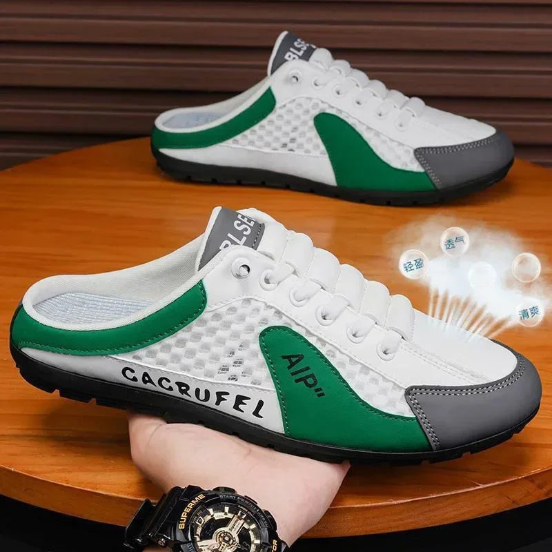 Men's Summer Slip-On Loafers with Breathable Air Mesh