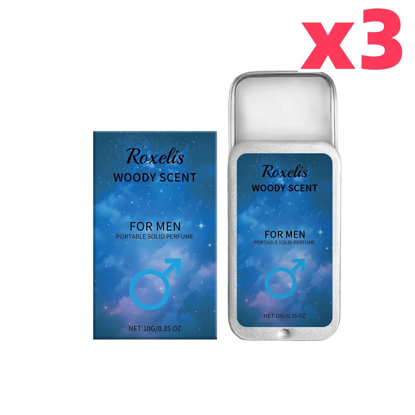 Pheromone Cologne Solid Perfume Woody Scent Balm