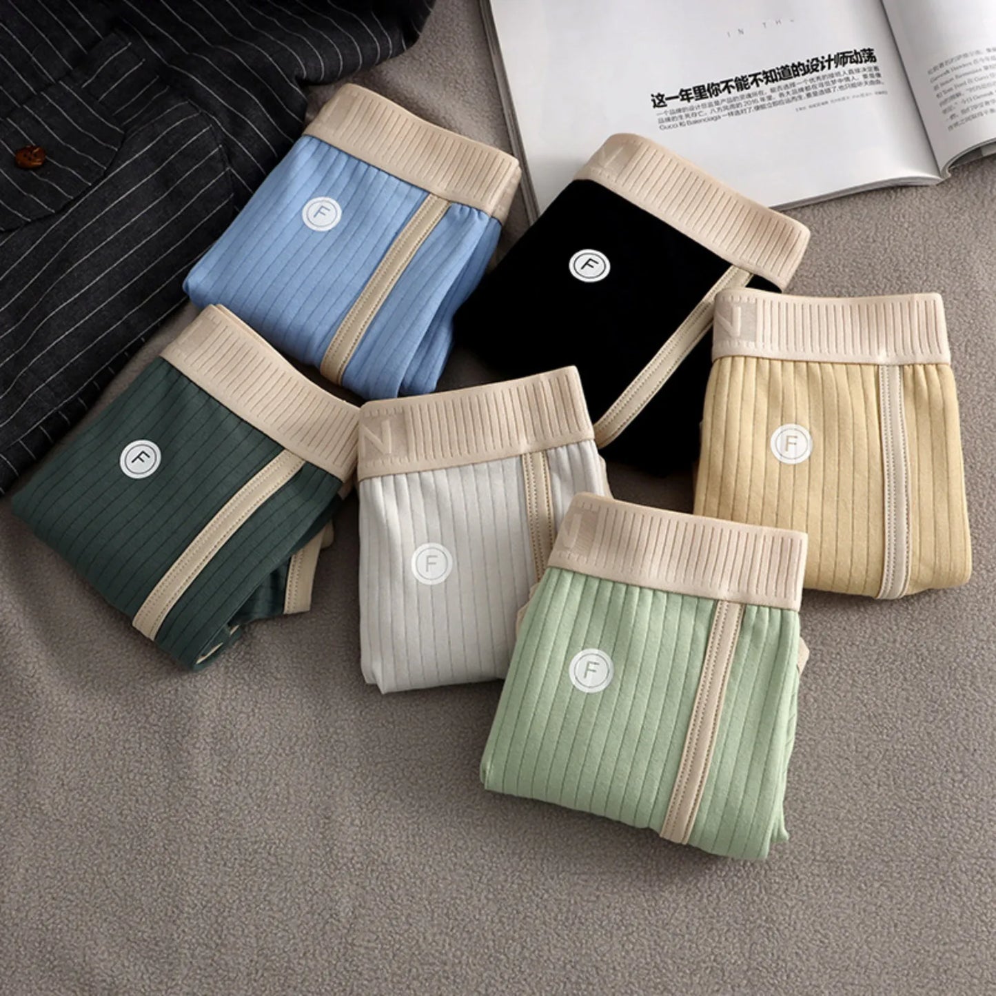 Men's Cotton Boxer Shorts Breathable Underwear