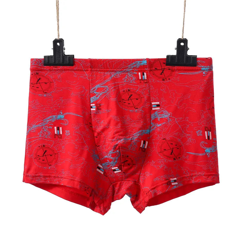 Men's Bamboo Fiber Boxer Shorts Plus Size 2XL-7XL
