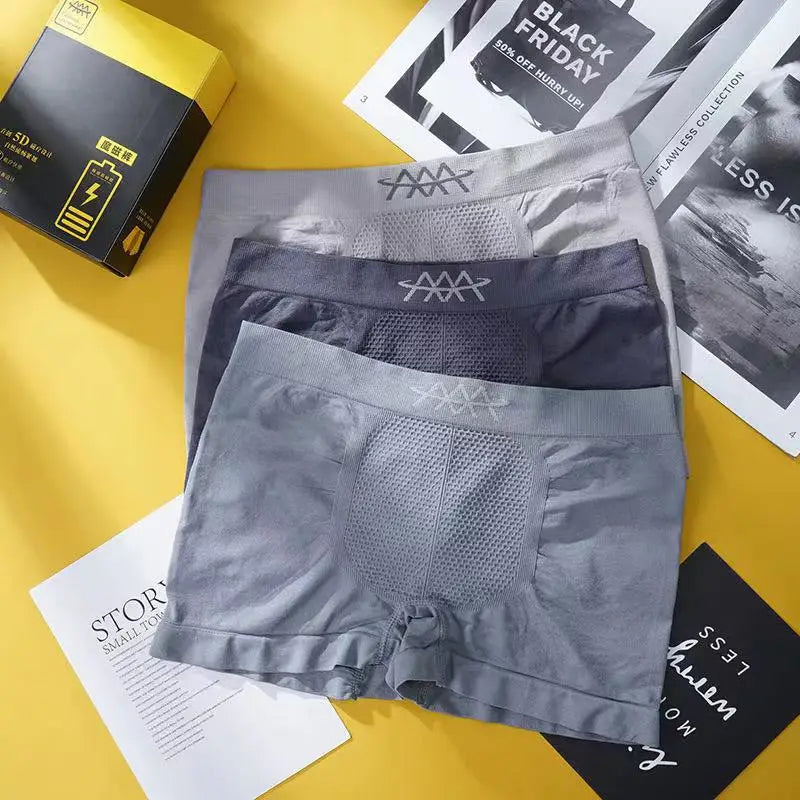 High Elasticity Seamless Men Boxers Honeycomb