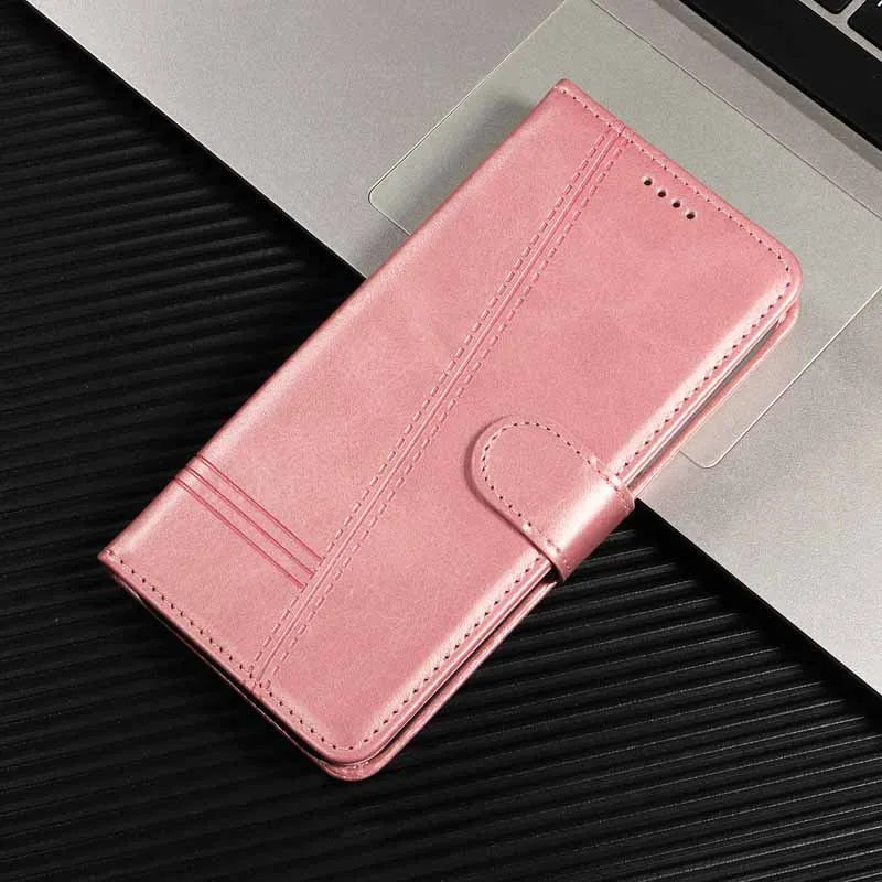 Tsimak Leather Case For Motorola Moto G13 Flip Wallet Phone Cover