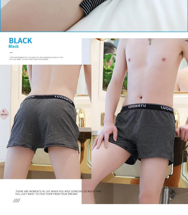 Men's Cotton Boxer Shorts Comfortable Summer Wear