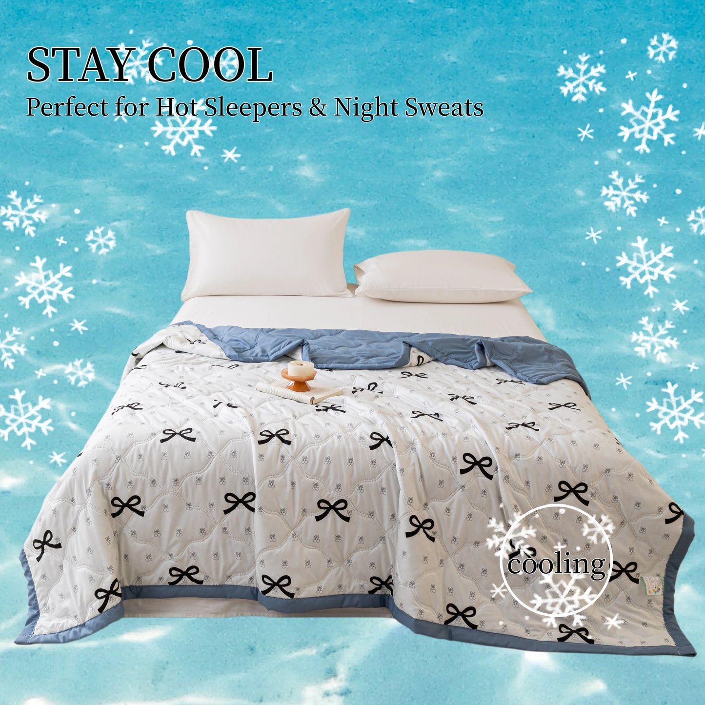 Cooling Butterfly Summer Quilt Lightweight Polyester Comforter