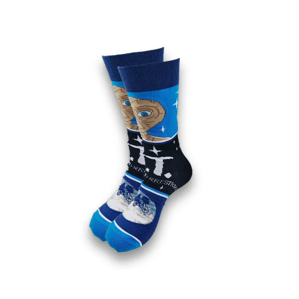 Fashion Cartoon Men's Socks for Spring and Autumn
