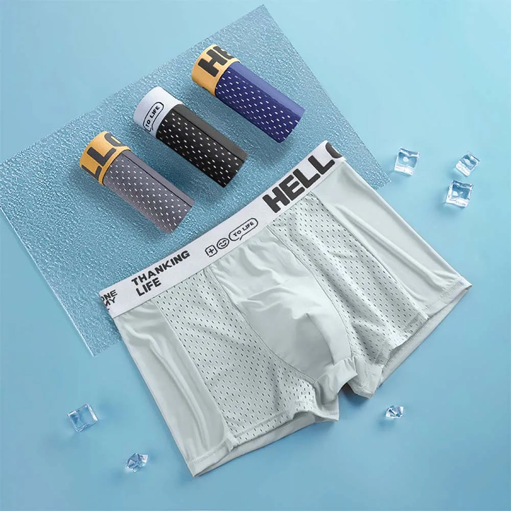 Breathable Mesh Boxers for Men - 4Pcs Set