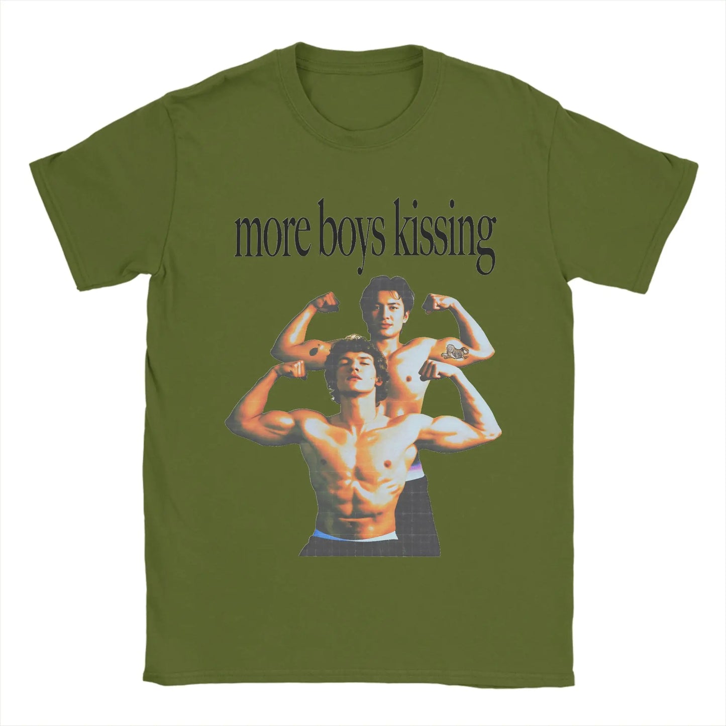 Mens T Shirt More Boy Kissing T-Shirts Hip Hop Heated Rivalry Beach Tee Shirt Y2K Basic Print Cotton Clothes Gift Idea