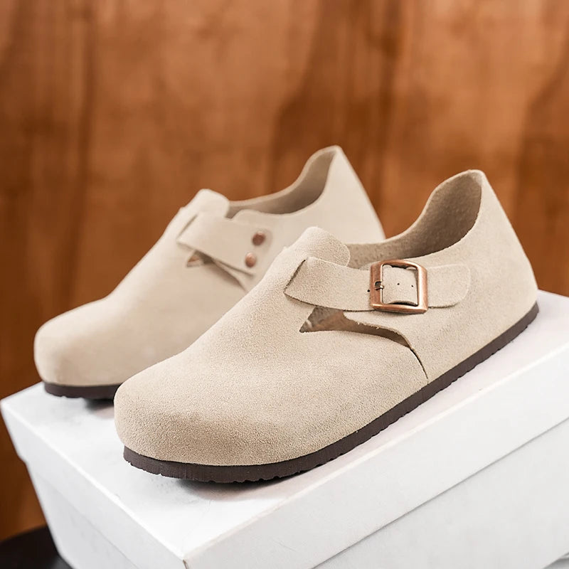Men's Faux Suede Slip-On Mules for Beach Wear
