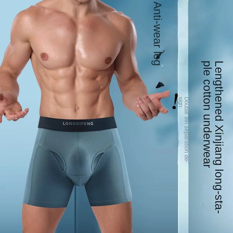 Men's Cotton Boxer Shorts with U Pouch Design