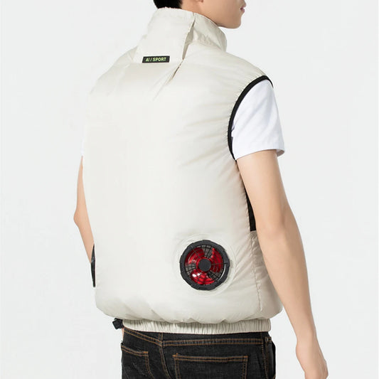 Breathable Polyester Cooling Vest with 3 Gears for Summer