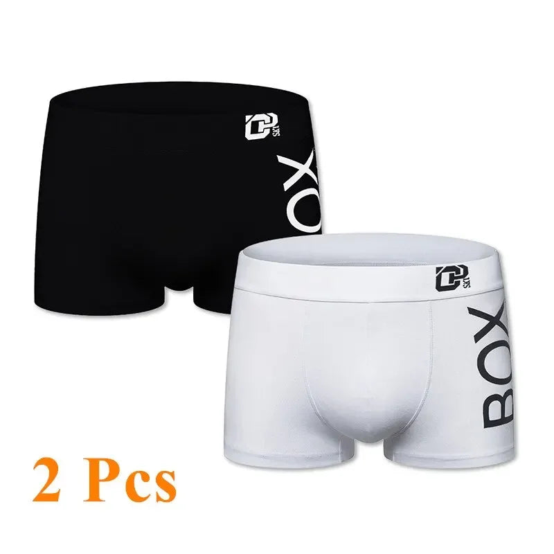 Men's Cotton Boxer Shorts with 3D Pouch