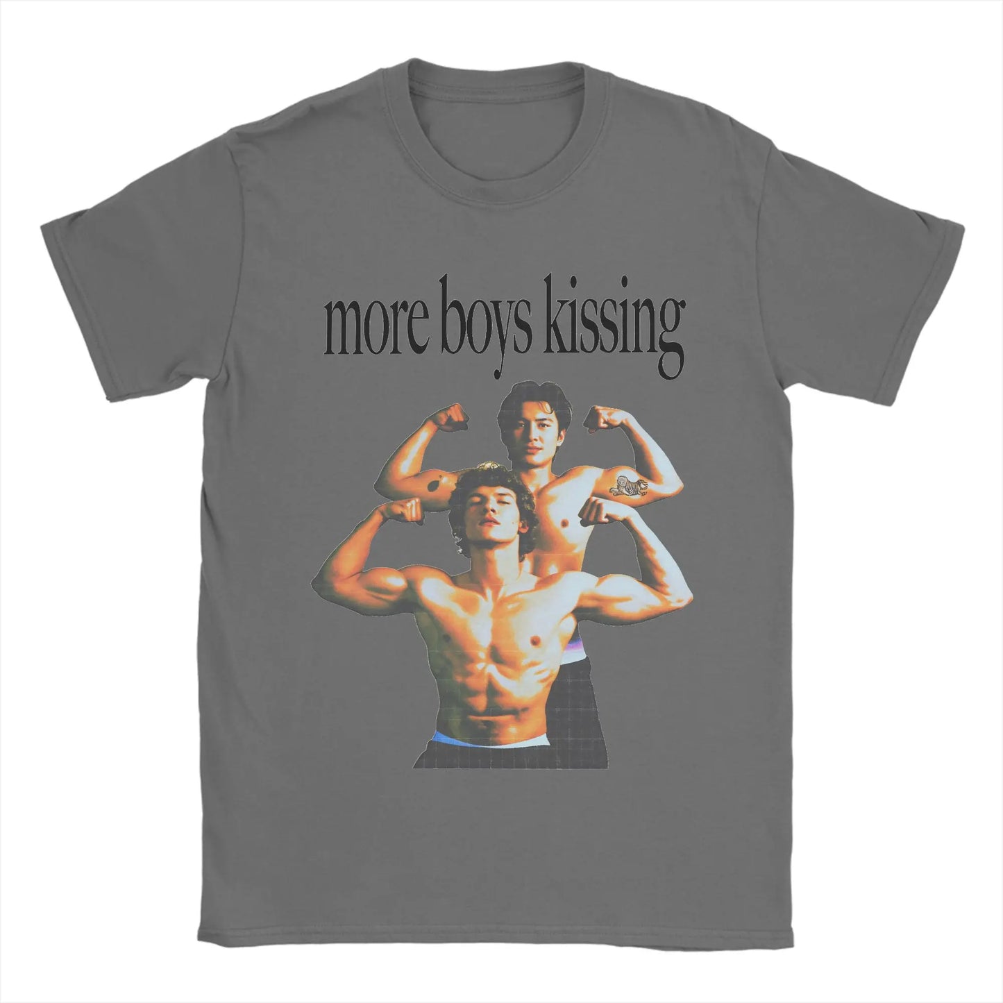 Mens T Shirt More Boy Kissing T-Shirts Hip Hop Heated Rivalry Beach Tee Shirt Y2K Basic Print Cotton Clothes Gift Idea