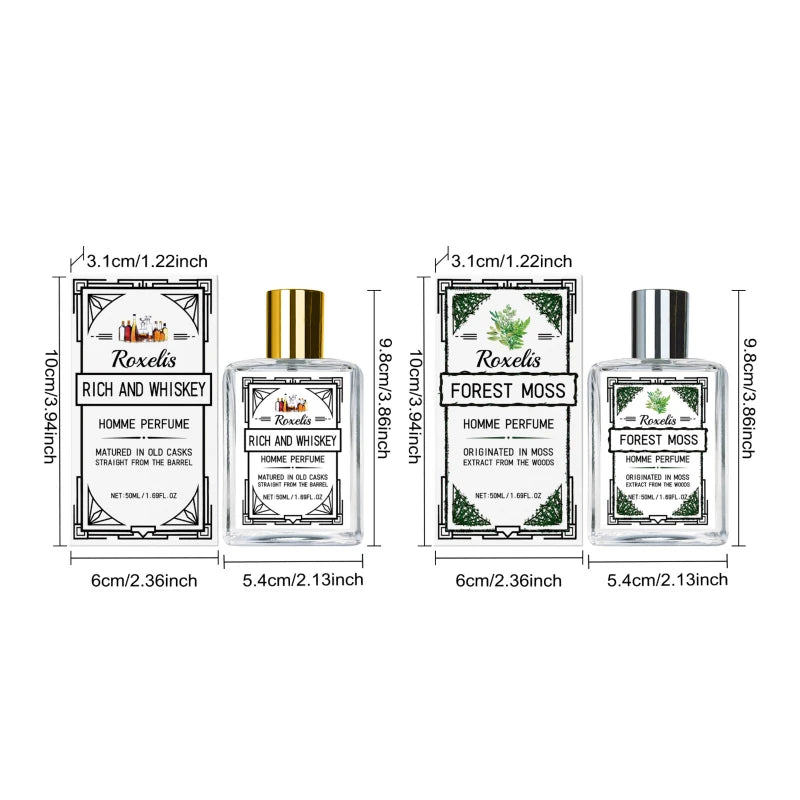 Charismatic Men's Eau De Cologne with Whiskey Fragrance 50ml