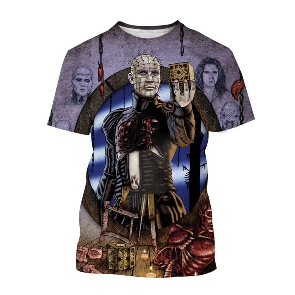 3D Printed Horror Movie Hip-Hop Short Sleeve Shirt