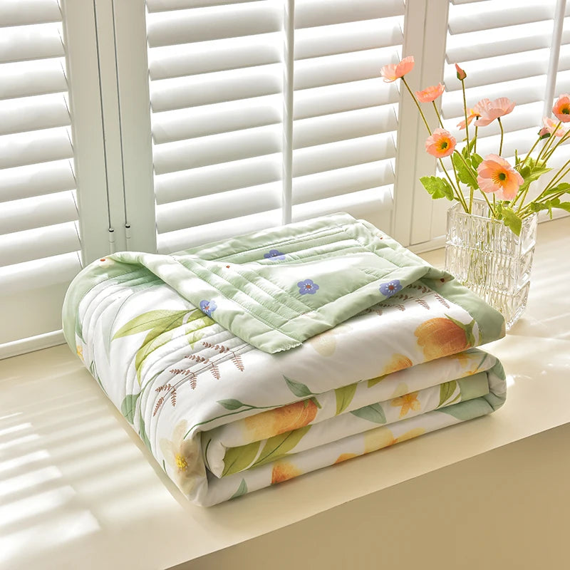 Lightweight Summer Quilt, 100% Polyester Patchwork Design