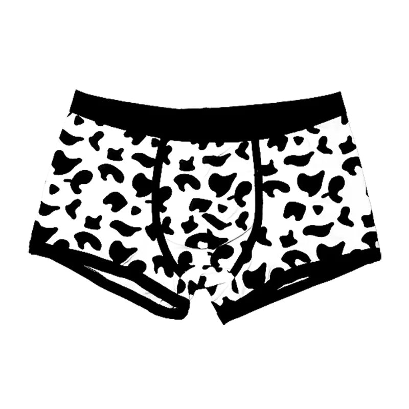 Men's Cow Dapple Print Sports Boxers Underwear L XL XXL